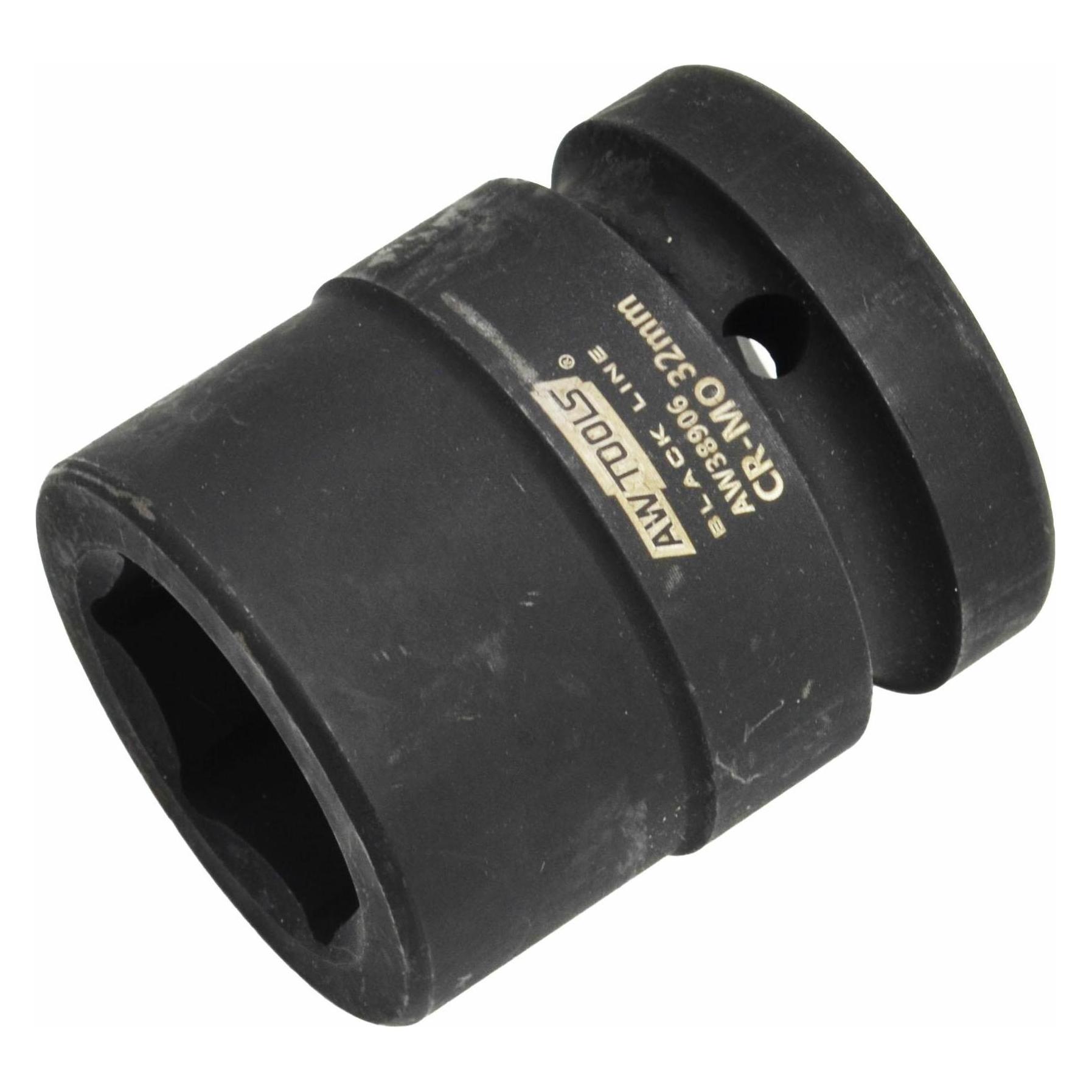 Awtools Black Line kurze 6-Punkt-Schlagschrauberstecknuss (33 mm) (47279508)