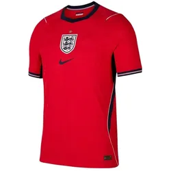 Nike, Herren, Sportshirt, Auswärtstrikot der englischen Nationalmannschaft 2026, Authentic, Speed Red/Obsidian/Weiss/Obsidian (XL), Rot, Weiss, Schwarz