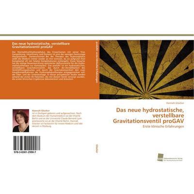 Das neue hydrostatische, verstellbare Gravitationsventil proGAV, Taschenbuch von Hannah Glocker, Südwestdeutscher Verlag für Hochschulschriften,