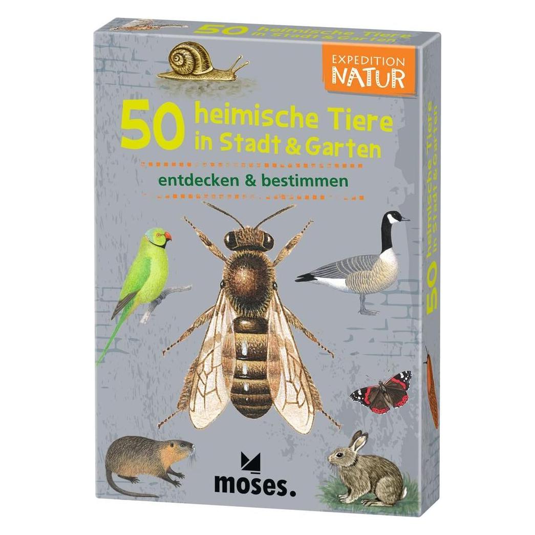 Moses Expedition Natur 50 heimische Tiere in Stadt & Garten (Deutsch, 1 - 20 Spieler) (4033477097781)
