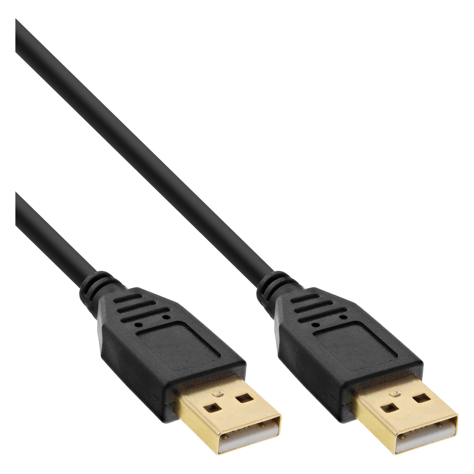 InLine Kabel USB USB-A - USB-A 5 m Schwarz (34350S) (5 m, USB 2.0) (34350S)