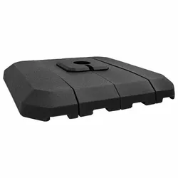 Helloshop26 - Modernes Design stabiler freitragender Sonnenschirmständer 98 x 98 x 13 cm schwarzes Polyethylen