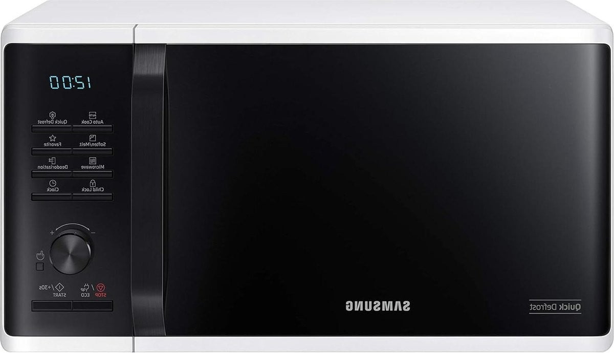 Samsung Magnetron 800 W Solo met 29 automatische programma's en Quick Defrost, wit, Breedte: 48,9 cm