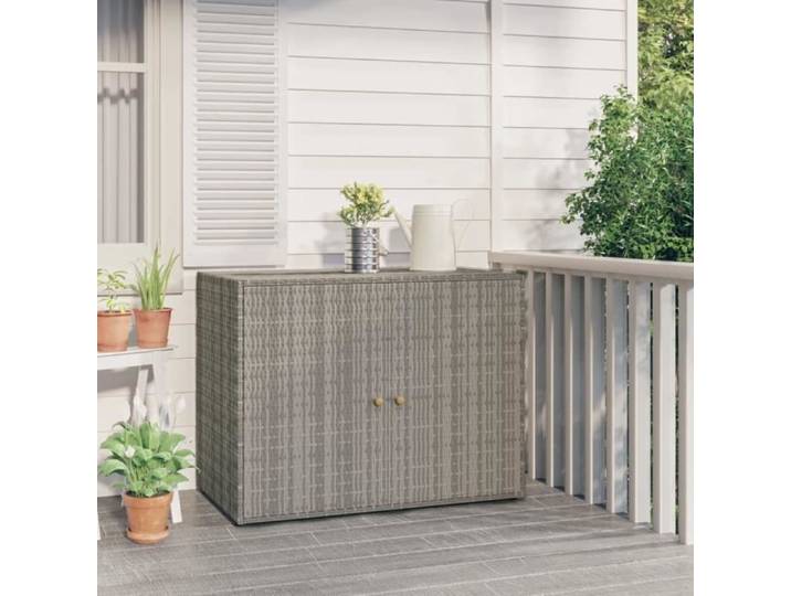 Armoire de rangement - YOSOO - YS002 - Résine tressée - Acier enduit de poudre - Bois d'acacia massif