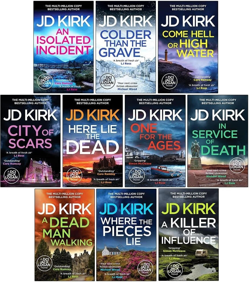 Canelo DCI Logan Crime Thrillers Books 11-20 by JD Kirk - 10 Book Paperback Collection Set - Scottish Crime Fiction - Adult Fiction