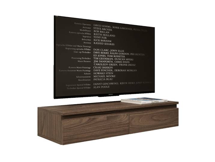 Bemmi Slim Hängender TV-Schrank 100 cm Wisconsin-Nussbaum