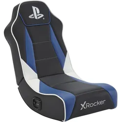 X Rocker Sony Playstation® Geist 2.0 Floor Rocker Gaming-Bodensessel mit 2.0 Audiosystem für Kinder & Jugendliche - schwarz/blau