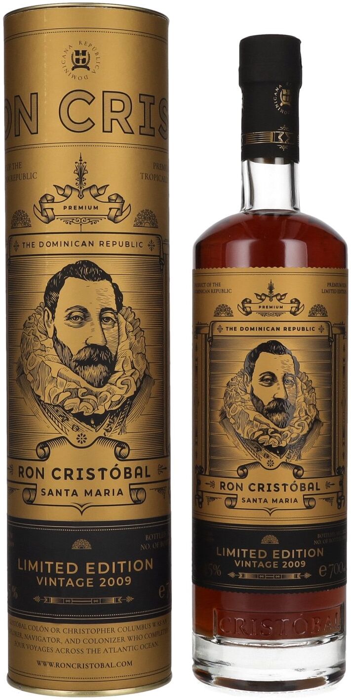 Ron Cristóbal Santa Maria Limited Edition Vintage 2009 45% Vol. 0,7l in Geschenkbox