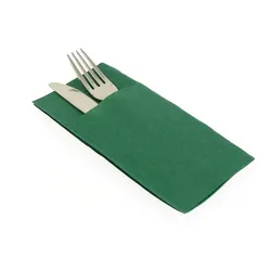 MONOUSO - Besteckservietten 40x40cm Grün (60 Stück)