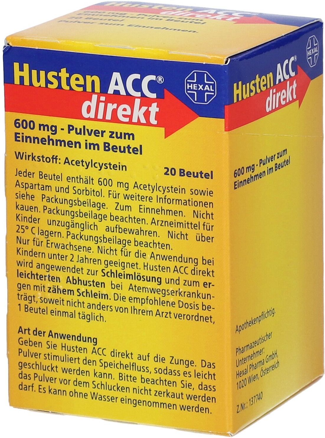 Acc® direkt 600 mg Beutel 20 St 20 St Beutel