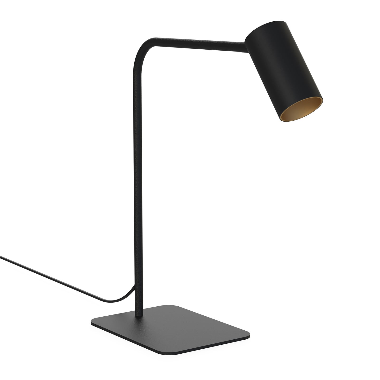 Nowodvorski Lyora Mono bureaulamp zwart en goud/messing met GU10 fitting