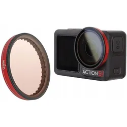 Sunnylife Filtr Hybrydowy 2w1 Polaryzacyjny Pl Nd8 Do Dji Osmo Action 5 Pro / 5pro / 4 / 3 / Fi903-8, Action Cam Zubehör, Transparent