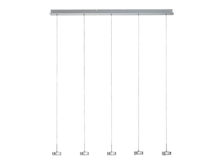 Fabas Luce Led-Hängeleuchte Dunk, Weiß, Alufarben, Metall, Kunststoff, 20x200x136 cm, höhenverstellbar, Lampen & Leuchten, Innenbeleuchtung, Hängeleuchten, Pendelleuchten
