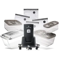 Outdoorchef Easy BBQ Vac Vakuumierer inkl. Starter Set - Kabelloser Einhand-Vakuumierer