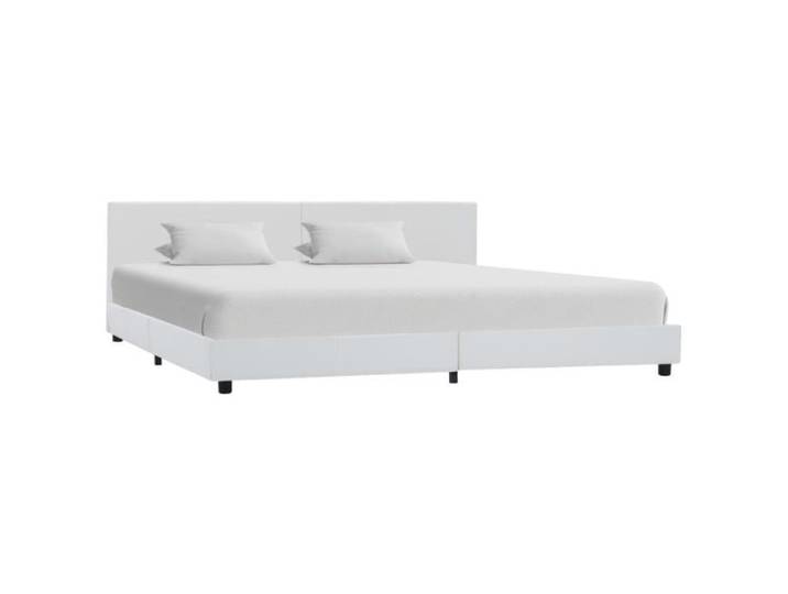(Blanc) Cadre de lit Blanc Similicuir 180x200 cm MODE-DESGIN -{5642}