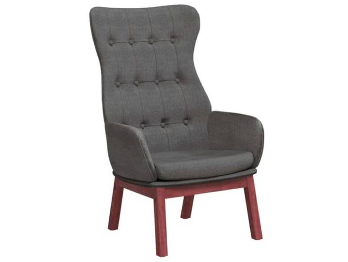 Heofavd Relaxsessel Dunkelgrau Stoff Sessel mit Massivholzbeinen