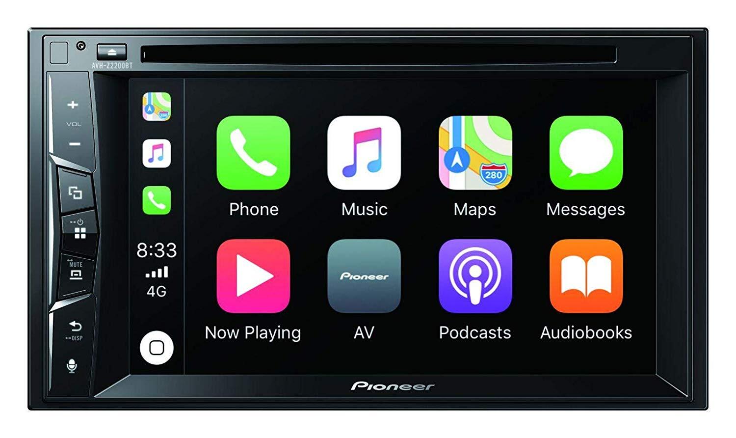 Pioneer AVH-Z2200BT, Schwarz, 2 DIN, 50 W, CD, DVD, MOSFET, AAC, FLAC, MP3, WAV, WMA