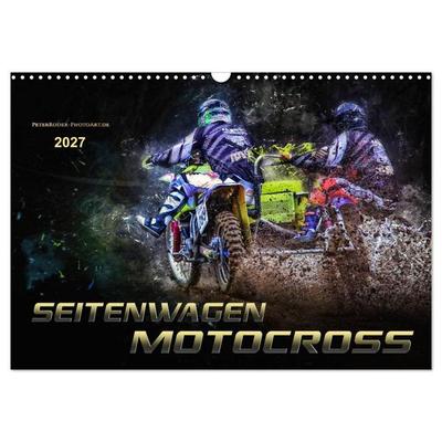 Seitenwagen Motocross (Wandkalender 2027 DIN A3 quer), CALVENDO Monatskalender