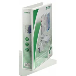 LEITZ Präsentationsringbücher 2-Ringe DIN A4 6.3 cm weiß