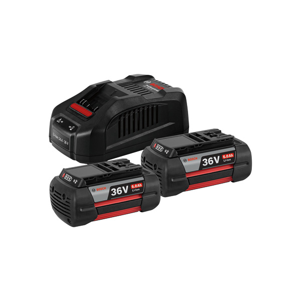 Bosch Starter-Set 2 x 36V6.0Ah + Ladegerät GAL3680CV 1600A00L1U