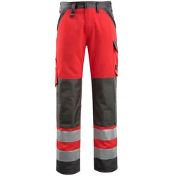 Warnschutz Hose "MAITLAND" Safe Light - 90C54 - rot/dunkelanthrazit