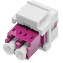 Digitus LWL LC/LC-Duplex-Kupplung, Multimode-OM4, Keystone-Modul
