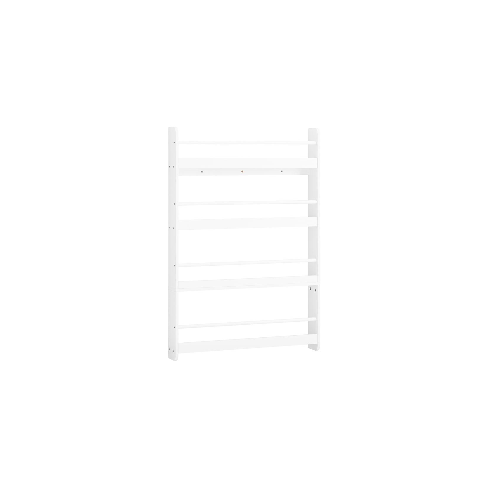 SoBuy Kinderregal mit 4 Fächern Weiß 80x12x118cm Minimalistisch