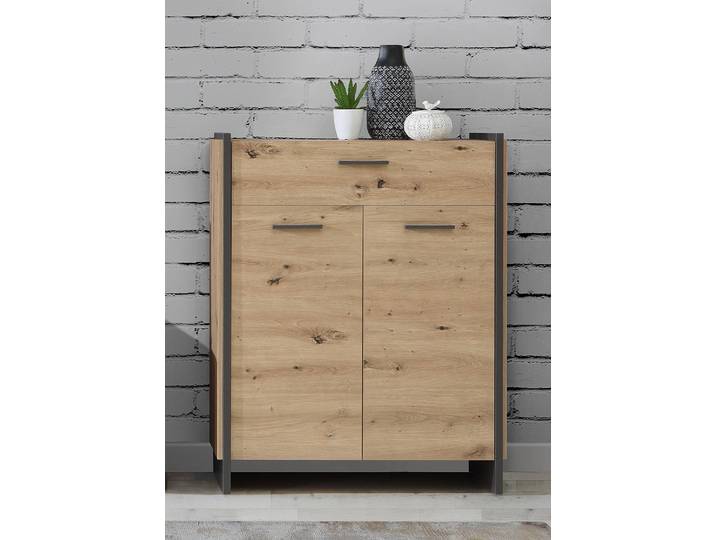 Commode à chaussures 87 x 109 x 41cm Marron/Gris