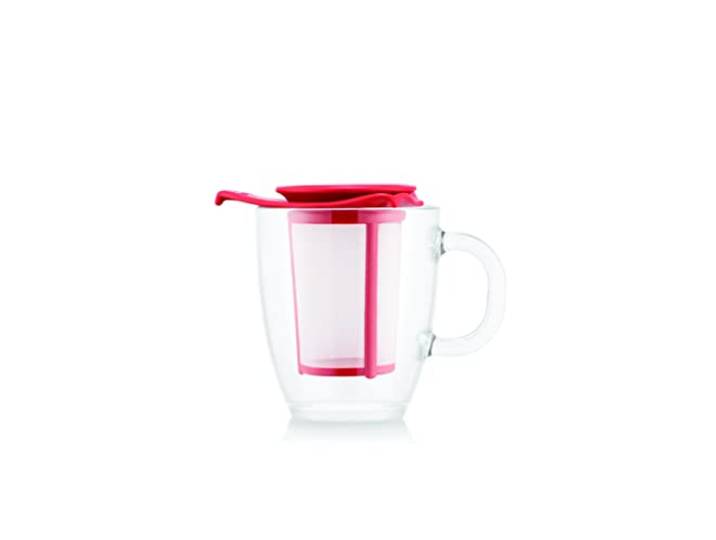 K11239-04 YO-YO SET Mug en verre trempé\, 0.35 l\, filtre en plastique