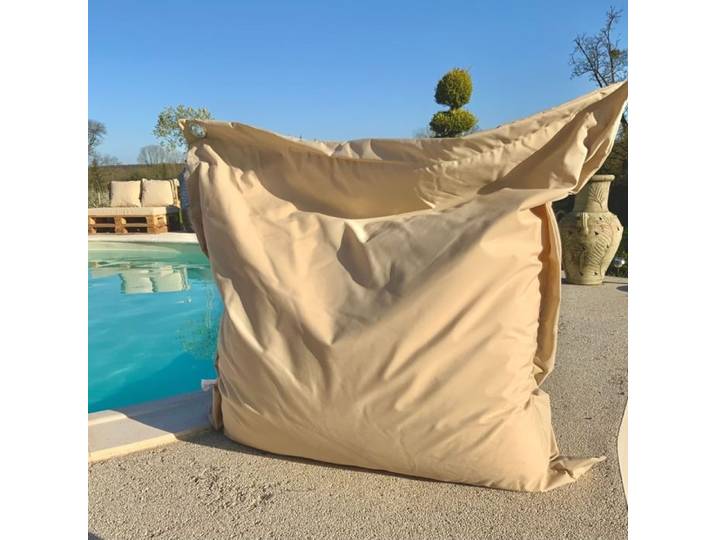 Big Coussin flottant Beige 140x140 cm