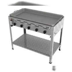 ChattenGlut Professional Gastrobräter 5-flammig Standgerät 18,0kW und Edelstahlpfanne