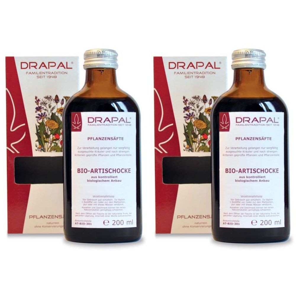Drapal Bio-Artischocken Pflanzensaft 2x200 ml Saft
