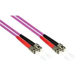 Kabelmeister Patchkabel LWL Duplex OM4 (Multimode, 50/125) ST/ST, 20m (20 m), Netzwerkkabel