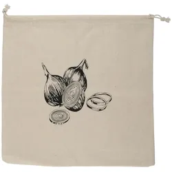 alpina Zwiebeltasche 29,5x28cm, Vorratsbehälter, Beige
