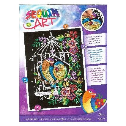 Hobby2you Sequin Art Birdcage 25x34cm (1945)