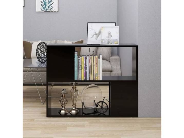 Meuble TV-Banc TV Noir 80x24x63 cm Bois d'ingénierie