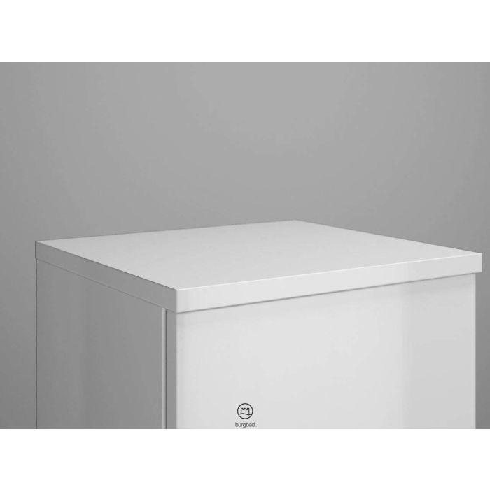 Burgbad Junit Abdeckplatte APCU035F3148 19 x 325 x 352 mm, Weiß Hochglanz