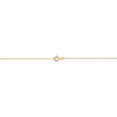 Fußkette FIRETTI "Schmuck Geschenk Gold 333 / 585 Körperschmuck Ankerkette diamantiert" Gr. 25, gold (gelbgoldfarben), Fußketten, Damen, 25, Gelbgold 585, Made in Germany