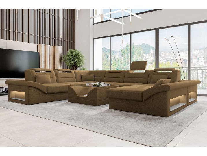 XXL Wohnlandschaft Enzo Stoffsofa