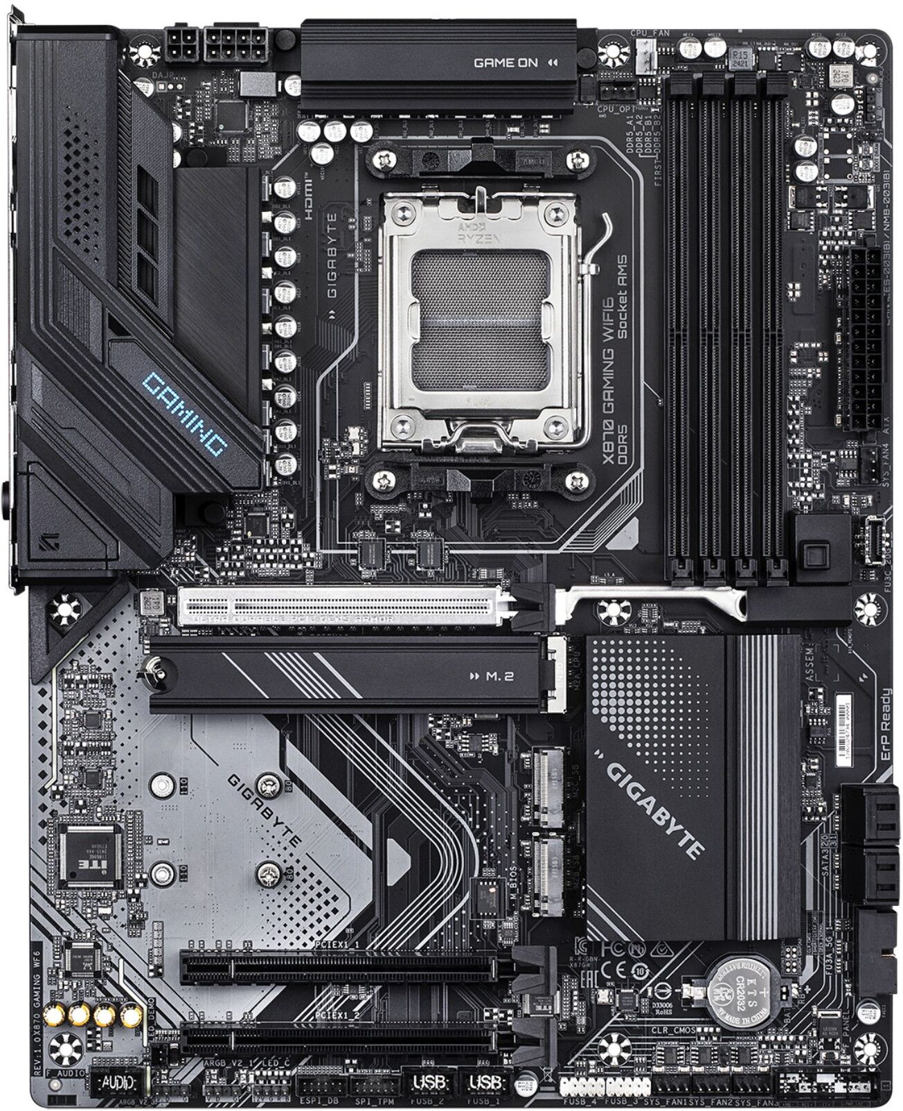 GIGABYTE X870 GAMING WIFI6 ATX AMD Socket AM5 Motherboard
