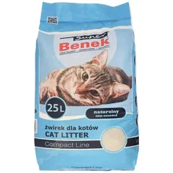 Super Benek Kompaktes natürliches 25L Aktiv (Schnell absorbierend, 25 l), Katzenstreu