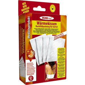 WUNDmed Wärmepads Nachfüllpack, 8h Wärme, Wärmegürtel, 2 Paar