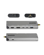 StarTech.com USB4 Dual-Display Multiport Hub 140W STARTECH.COM 7-in-1 USB4multiport Adapter treiberlose Dual 4K fur MacOS und Windows Power Delivery 3-Port 10Gbps 2,5GbE Min (174B-USB4-MULTIPORT)