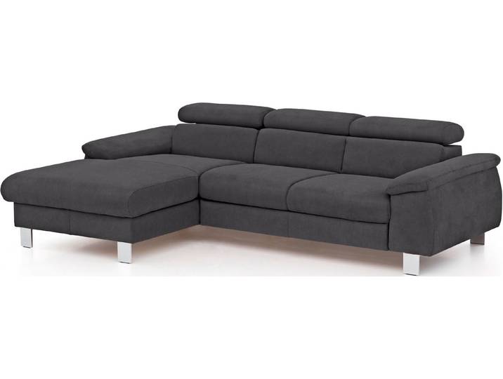 COTTA Ecksofa Komaris L-Form, B: 244 cm, mit Kopfteilverstellung, optional Schlaffunktion, Bettkasten & Licht