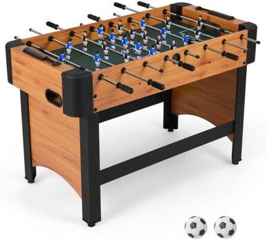Costway Foosball Table Competition Full Size Soccer Game Table with 22 Players-Natural