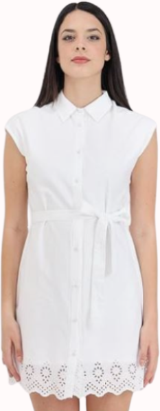 Vestido Only Onllou Life Emb Mujer Blanco Xs