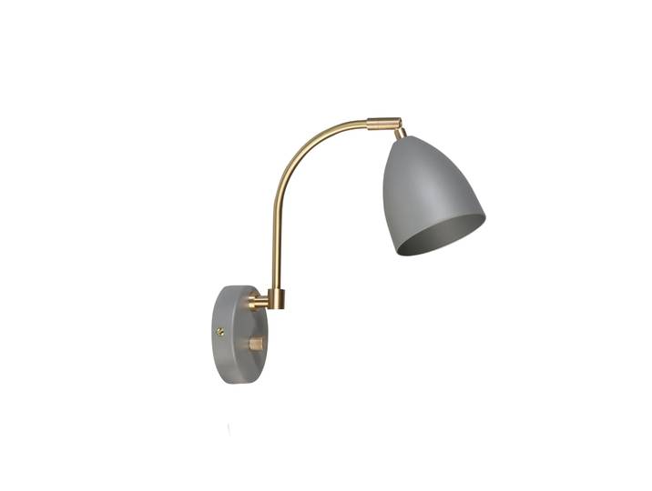 Belid Applique murale Deluxe gris chaud, laiton