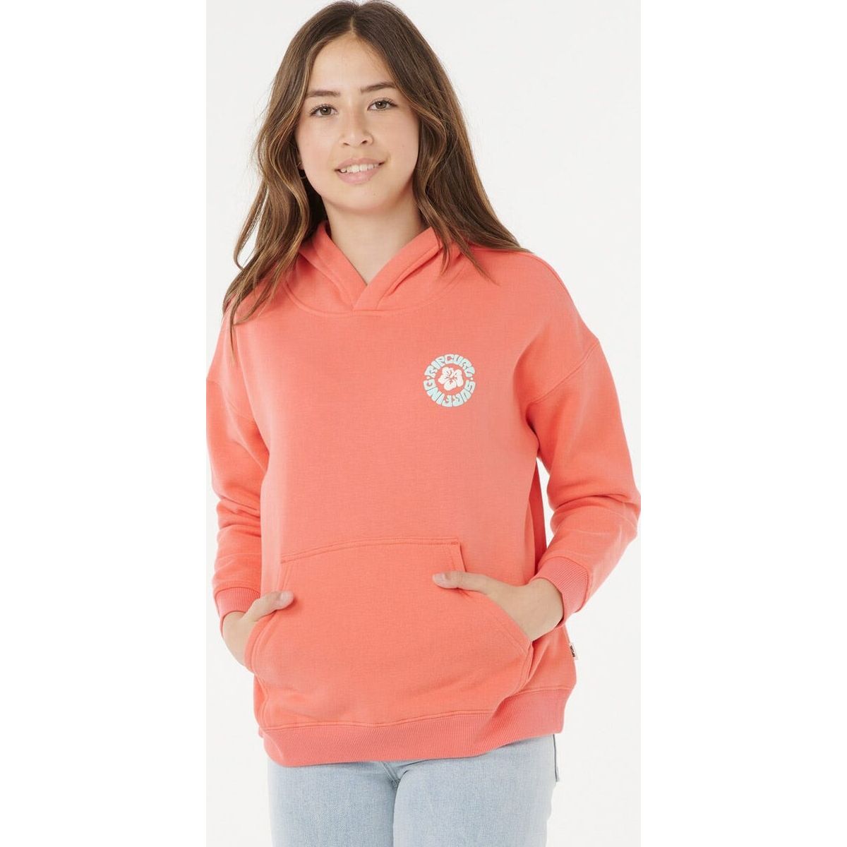 RipCurl Luxe Surf hood-girl watermelon (3156) 14 036GFL_3156_14