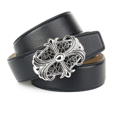 Ledergürtel ANTHONI CROWN, Damen, Gr. 100, schwarz, Leder, unifarben, Gürtel Ledergürtel, mit eleganter Motiv-Schließe
