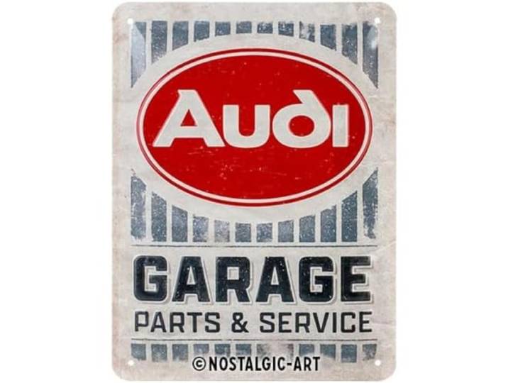 Nostalgic-Art Retro metalen bord, 15 x 20 cm, Audi – Garage
